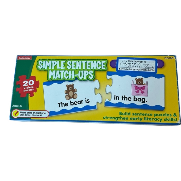Lakeshore Instant Learning Center Antonyms Synonyms & Simple Sentence Match-Ups - Picture 6 of 6